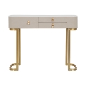 Console d'entrée 3 tiroirs avec pieds dorés 100x40cm Glamour Offre