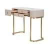 Console d'entrée 3 tiroirs avec pieds dorés 100x40cm Glamour Remises