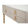 Console d'entrée 3 tiroirs avec pieds dorés 100x40cm Glamour Choix