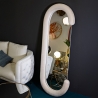 Miroir mural ou sur pied moderne en velours 60x160 cm Chantal Offre