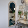 Miroir mural ou sur pied en velours à arc 60x160cm Cloe Vente