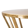Table d'appoint décoratif rond haut en métal doré style glam 38cm Stick Offre