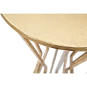 Table d'appoint décoratif rond haut en métal doré style glam 38cm Stick Choix