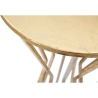 Table d'appoint décoratif rond haut en métal doré style glam 38cm Stick Choix