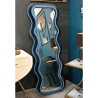 Miroir mural ou sur pied design ondulé en velours 60x160 cm Emily Offre