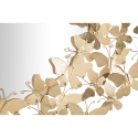 Miroir mural rond avec papillons 3D dorés Butterfly Wind Offre