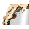 Miroir mural rond avec papillons 3D dorés Butterfly Wind Remises