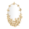 Miroir mural ovale doré avec papillons décoration Butterfly Wind Promotion