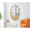 Miroir mural ovale doré avec papillons décoration Butterfly Wind Vente
