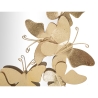 Miroir mural ovale doré avec papillons décoration Butterfly Wind Réductions
