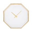 Horloge murale octogonale en métal doré Octagonal Promotion
