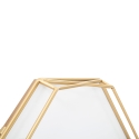 Horloge murale octogonale en métal doré Octagonal Remises