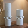 Vase moderne en céramique avec finition mate Bubbles Vente