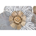 Décoration murale en métal 3D avec motif floral Poxy Offre