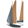 Décoration murale 3D en métal et bois avec voiliers Regata Remises