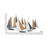 Décoration murale 3D en métal et bois avec voiliers Regata Catalogue