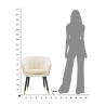 Fauteuil en velours avec bordure dorée Paris 