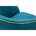 Fauteuil en velours avec bordure dorée Paris 