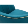 Fauteuil en velours avec bordure dorée Paris 