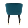 Fauteuil en velours avec bordure dorée Paris 