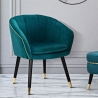 Fauteuil en velours avec bordure dorée Paris Modèle