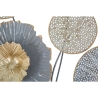Décoration murale carrée en métal floral 3D Sqity Remises