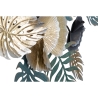 Décoration murale 3D en métal multicolore style tropical avec feuilles Amaz Remises