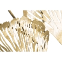 Décoration murale 3D en métal doré avec feuilles Iris Réductions