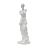 Statue décorative classique de table en polyrésine blanche H49cm Greek Promotion