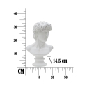 Sculpture classique décorative buste en polyrésine h34cm Man Choix