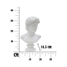 Sculpture classique décorative buste en polyrésine h34cm Man Choix
