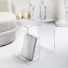 Table basse en plexiglas transparent 33x50x50 cm G  Table Vente