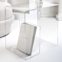 Table basse en plexiglas transparent 33x50x50 cm G  Table Remises