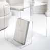Table basse en plexiglas transparent 33x50x50 cm G  Table Remises