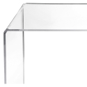 Table basse en plexiglas transparent 33x50x50 cm G  Table Réductions
