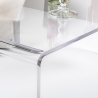 Table basse moderne en plexiglas transparent 40x81x36cm pour salon Milvio Offre