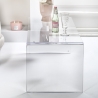 Table basse moderne en plexiglas transparent 40x81x36cm pour salon Milvio Remises