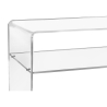 Meuble TV moderne en plexiglas transparent 33x100x50cm Visio Remises