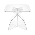 Table basse carrée 50x50 cm en plexiglas transparent Tessara Promotion