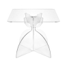 Table basse carrée 50x50 cm en plexiglas transparent Tessara Promotion