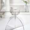 Table basse carrée 50x50 cm en plexiglas transparent Tessara Offre