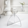 Table basse carrée 50x50 cm en plexiglas transparent Tessara Remises
