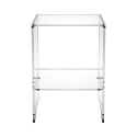 Table basse design en plexiglas transparent 29x32x45cm Contigo Promotion