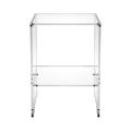 Table basse design en plexiglas transparent 29x32x45cm Contigo Promotion