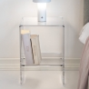 Table basse design en plexiglas transparent 29x32x45cm Contigo Vente