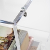 Table basse design en plexiglas transparent 29x32x45cm Contigo Remises
