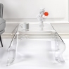 Table basse carrée de salon design en plexiglas Drappeggi Vente