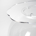Table basse ronde avec espace de rangement en plexiglas transparent Boollino Réductions