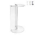 Table d'appoint haut en plexiglas transparent pour salon Atari Promotion