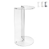 Table d'appoint haut en plexiglas transparent pour salon Atari Promotion